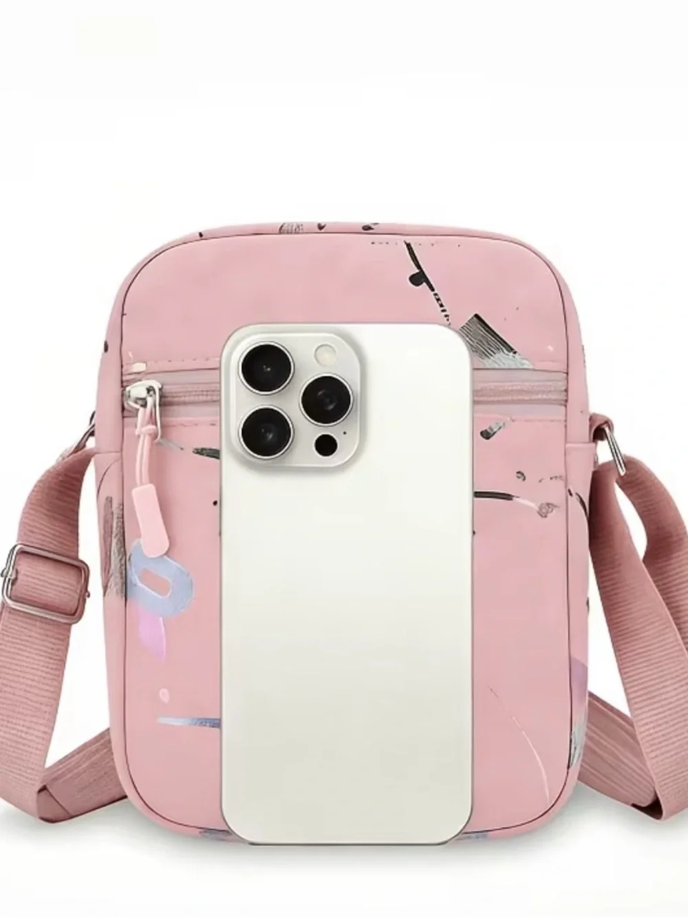 Hello Kitty Pink Cartoon Crossbody Bag